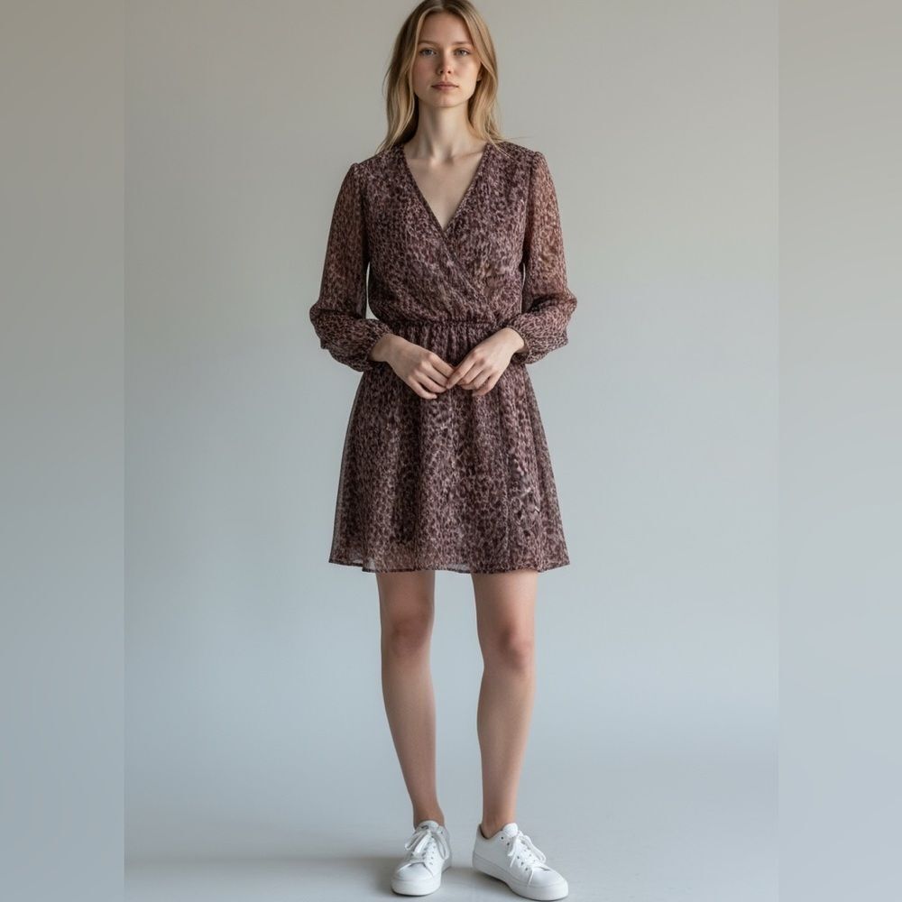 NWT Rokoko Animal Print Chiffon dress 2XL